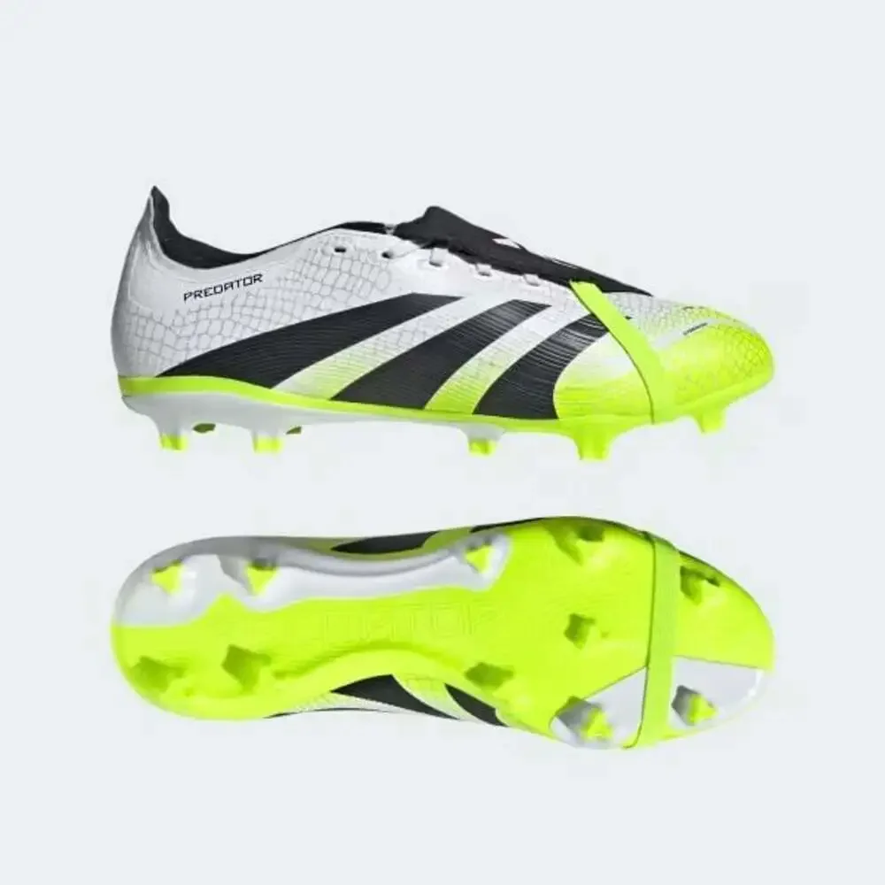 Adidas Predator League FT Firm Ground Soccer Cleats - White/Black